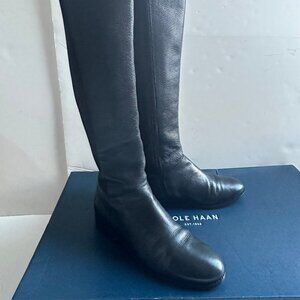 Cole Haan Black Leather Boots; size 9.5M;